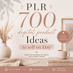 PLR 700 digital product Ideas to sell on Etsy, Business ideas, Passive income, Side hustle, Master Reseller, MRR, Resale, Resell Rights