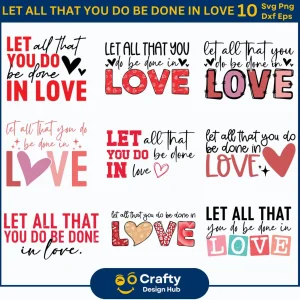 Done In Love Valentine's SVG Bundle