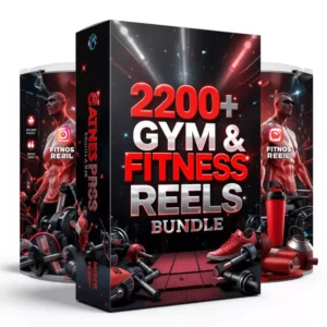 2200+ Gym & Fitness Reels Templates — The Ultimate Workout Content Bundle!